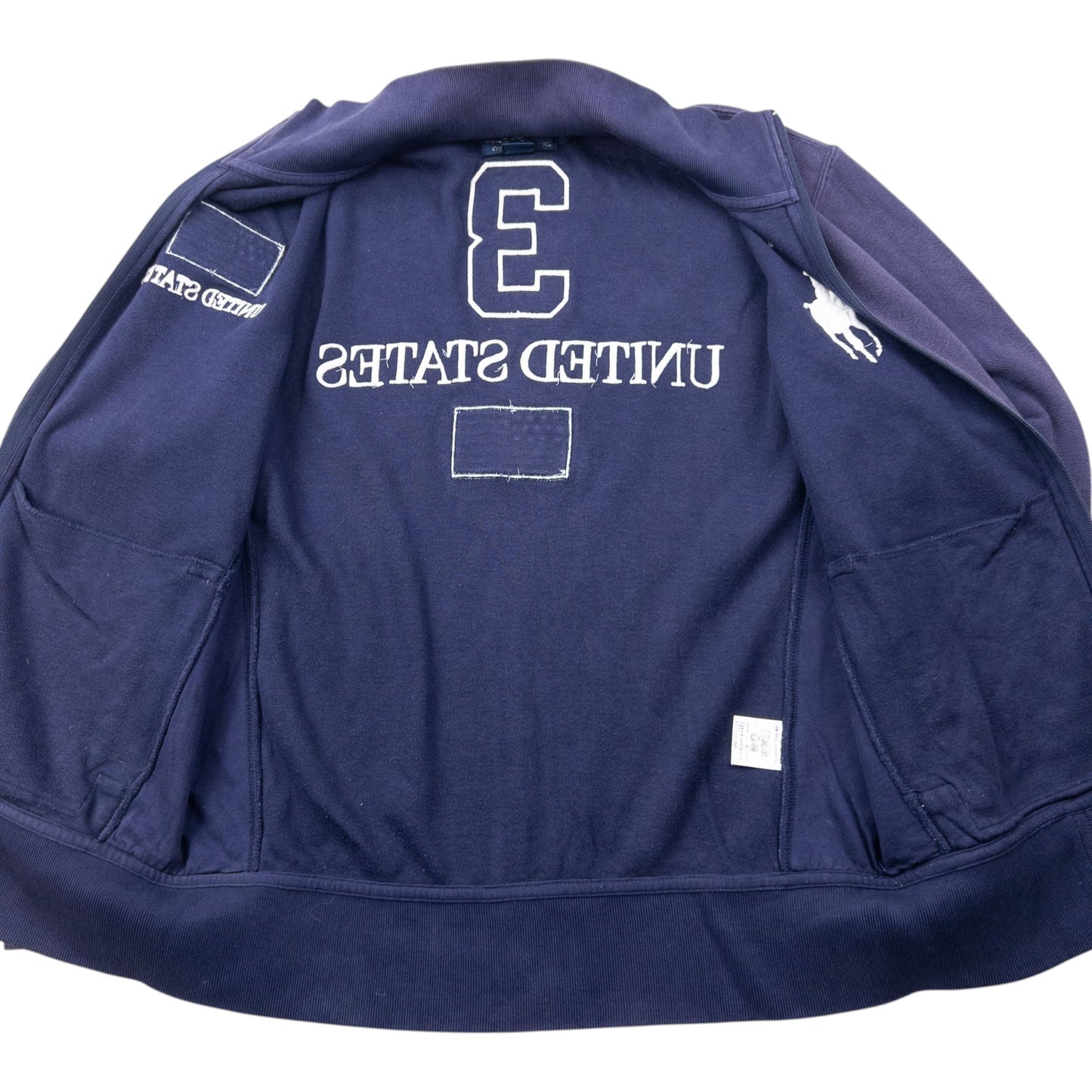 Vintage Polo Ralph Lauren USA Zip Up Sweatshirt Size M