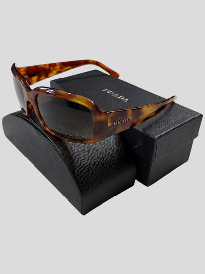 Prada Tortoiseshell Logo Square Sunglasses | O/S, Tortoiseshell