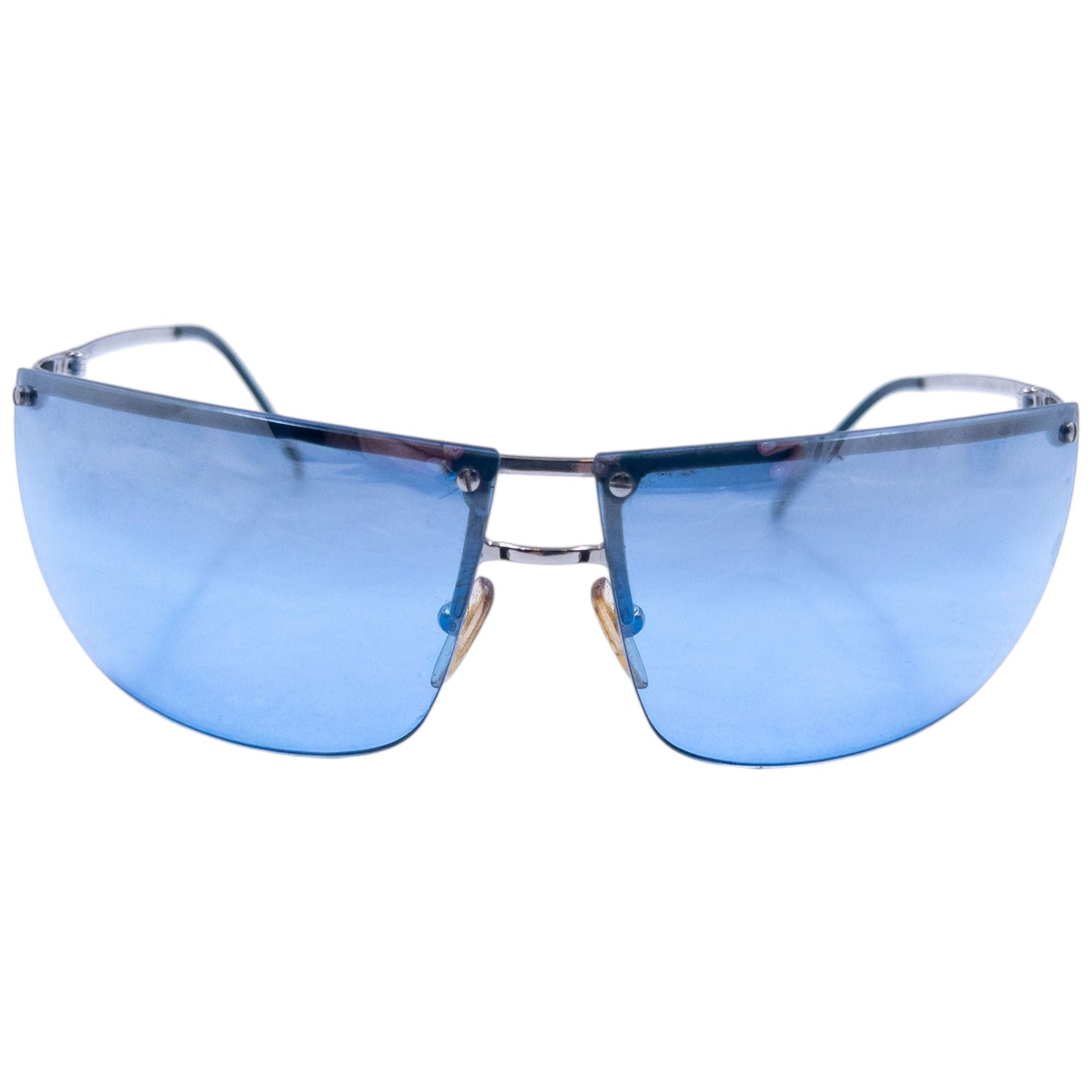 Vintage 2000s Gucci By Tom Ford Rimless Sunglasses | O/S, Blue
