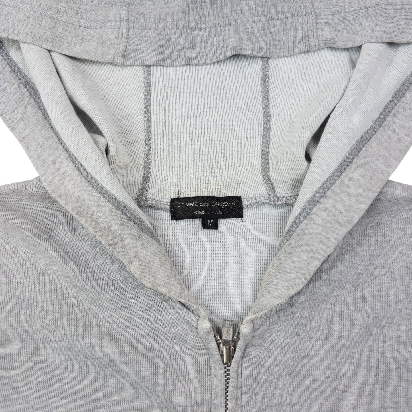 Vintage 2000s Comme Des Garçons HOMME Zip Up Skull Hoodie Size M | Medium, Grey