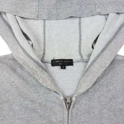 Vintage 2000s Comme Des Garçons HOMME Zip Up Skull Hoodie Size M | Medium, Grey