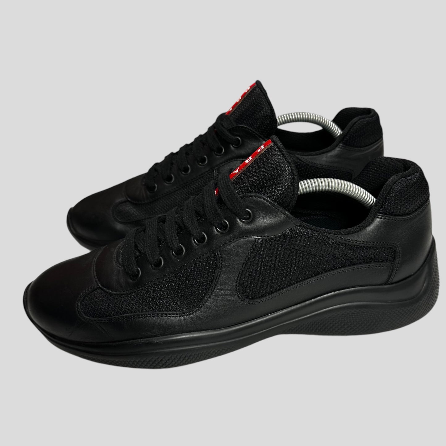 Prada Americas Cups 2023 Triple Black Leather - UK9