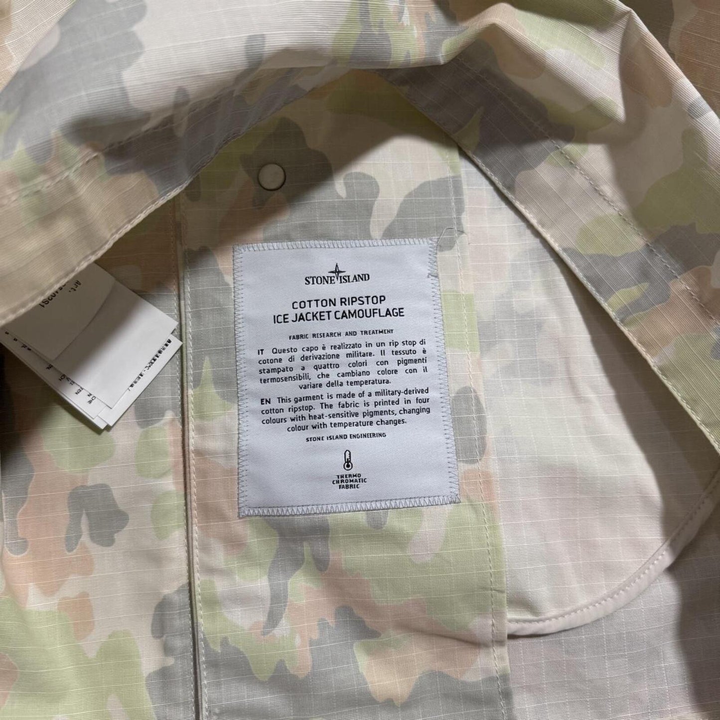 Stone Island Supreme Ice Camo Harrington Jacket | Medium, Camo