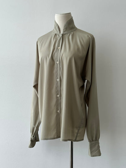 Vintage 1990s High Neck Batwing Shirt - M