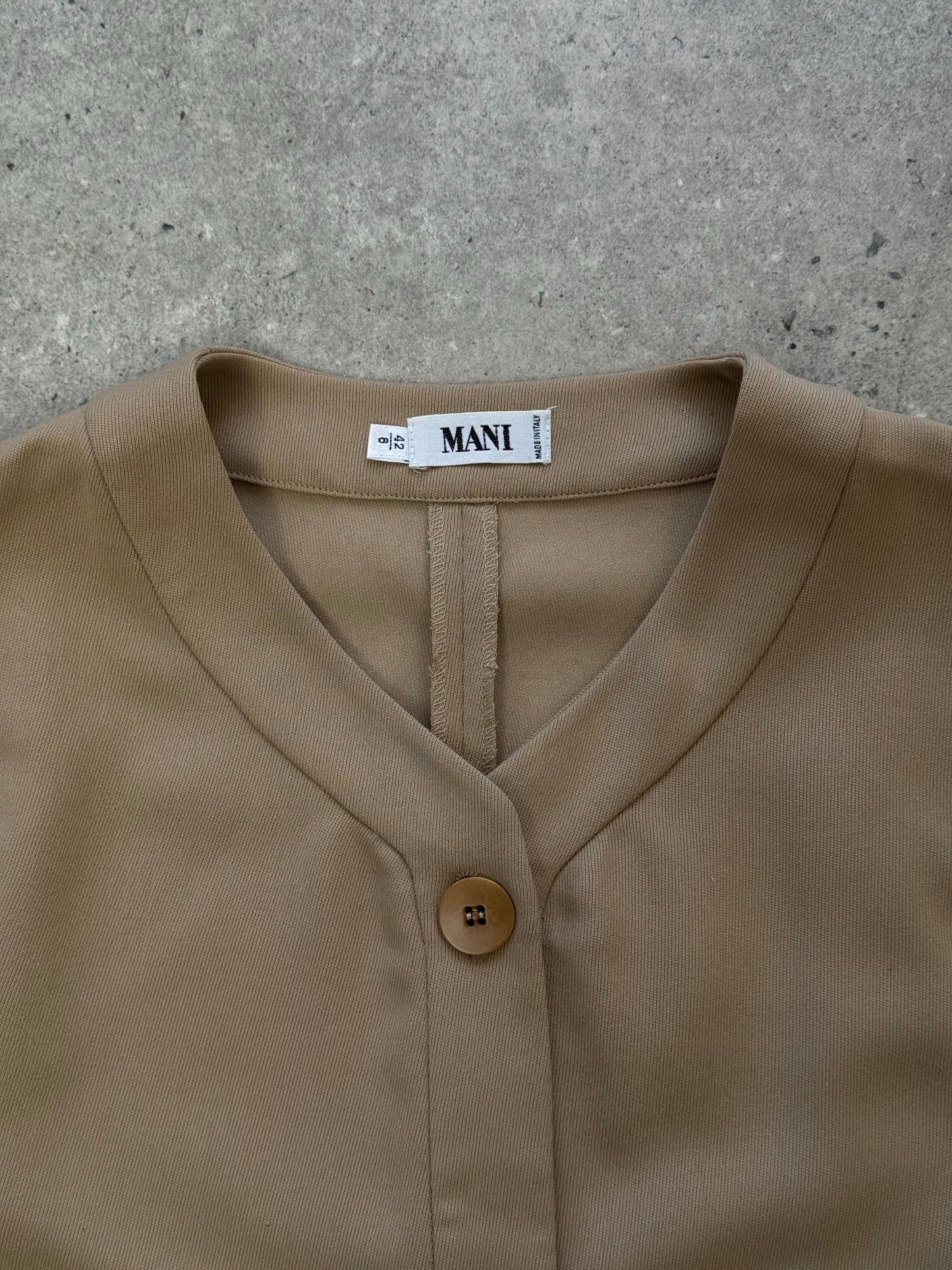 Mani 1990s Wool Boxy Waistcoat - M