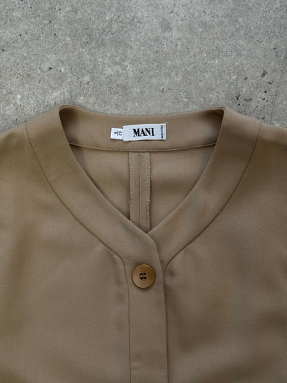 Mani 1990s Wool Boxy Waistcoat - M