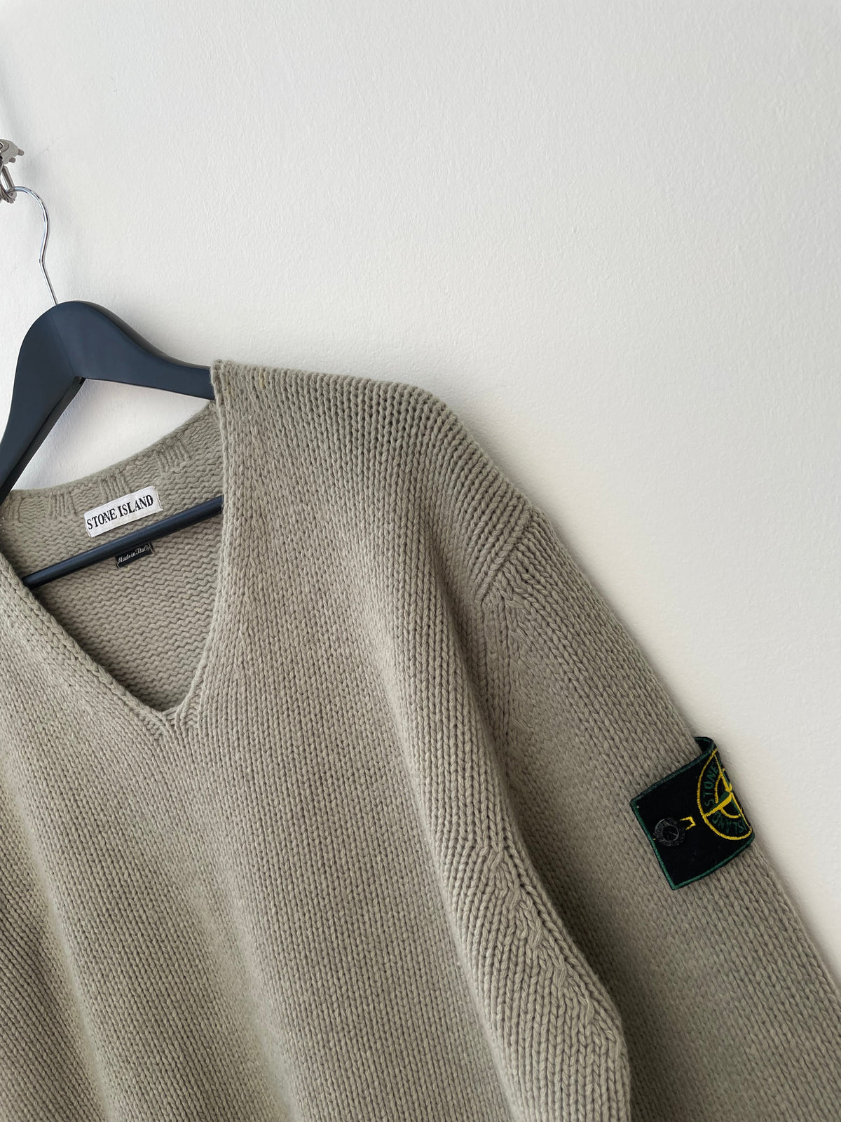 Stone Island AW97 Scoop Neck Knit Jumper | X-Large, Red