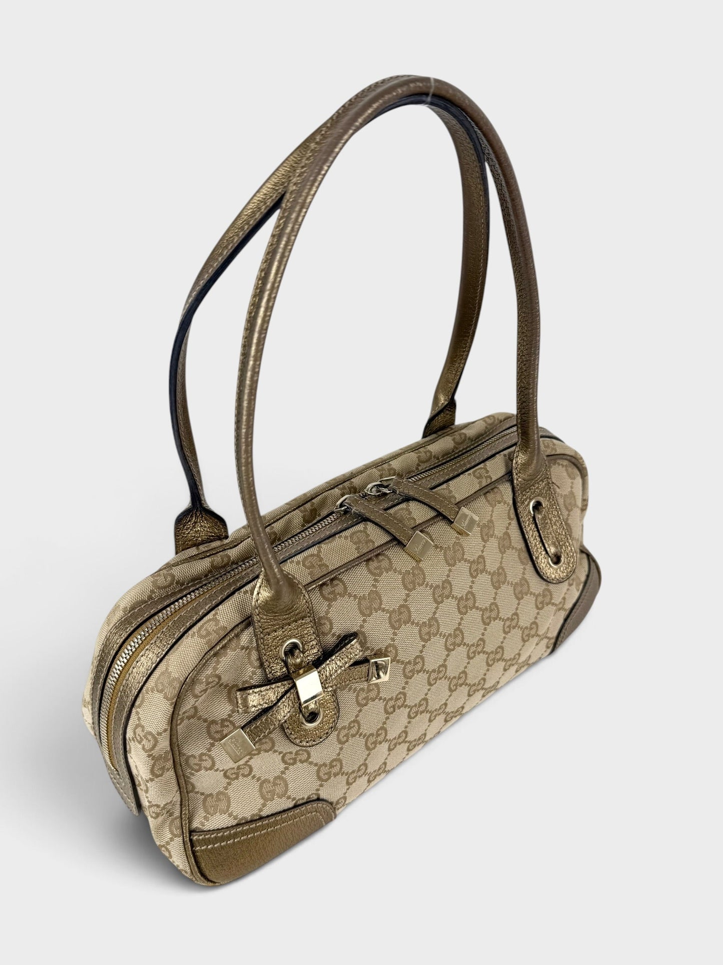 2000s Gucci GG Monogram Princy Handbag | O/S, Beige