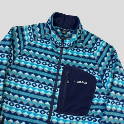 Montbell 00’s Climaplus Aztec Fleece Jacket - S/M | Default Title, Blue