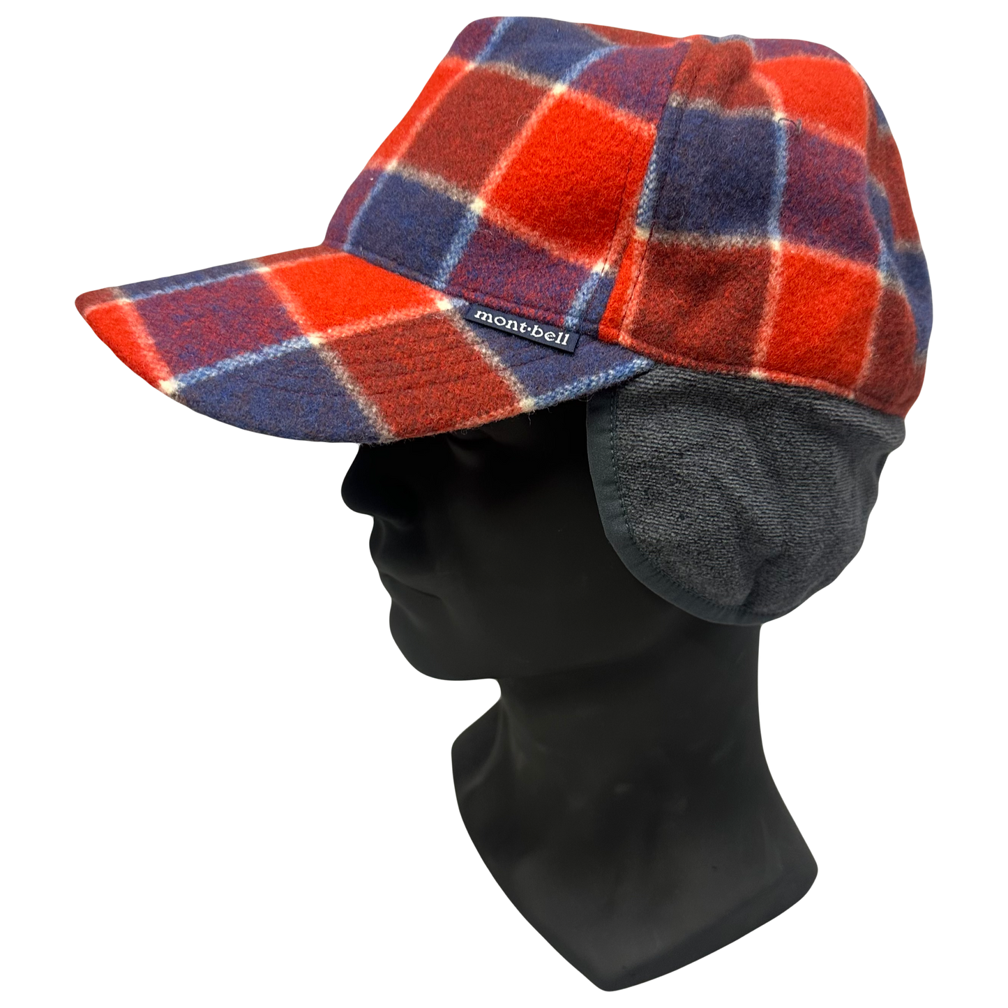 Montbell Wool Check Cap In Red ( M/L )