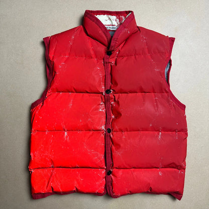 A/W 1993 Scarlet Red Reflective Goose Down Gilet