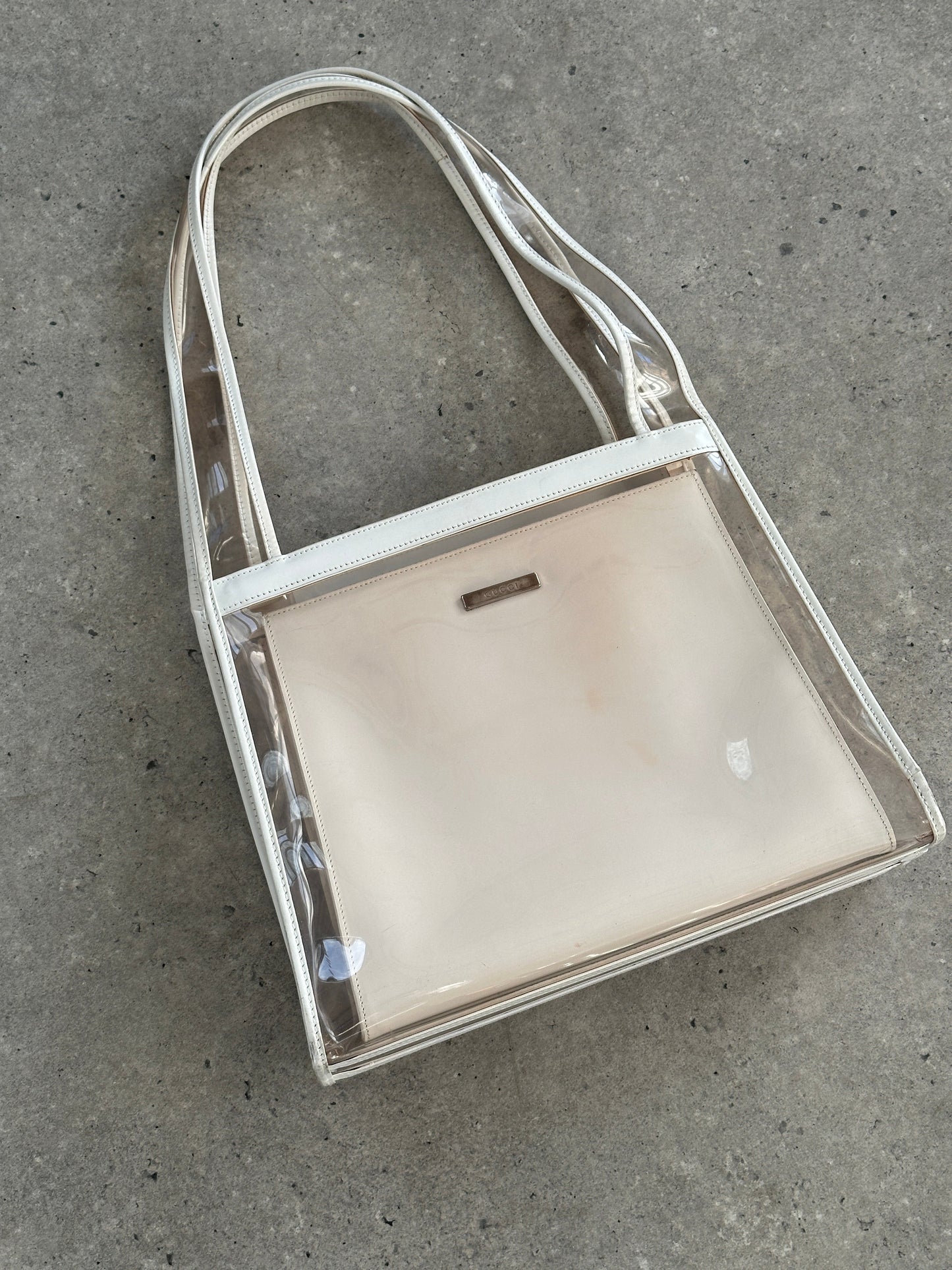 Gucci 1990s Tom Ford 2 in 1 Leather & Vinyl Shoulder Bag