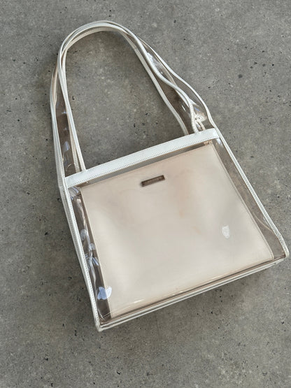 Gucci 1990s Tom Ford 2 in 1 Leather & Vinyl Shoulder Bag