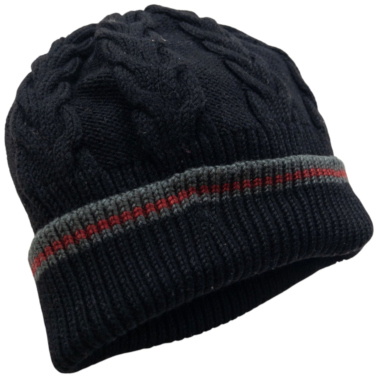 Vintage 2000s Gucci Wool Knit Beanie Hat Size L | Large, Black
