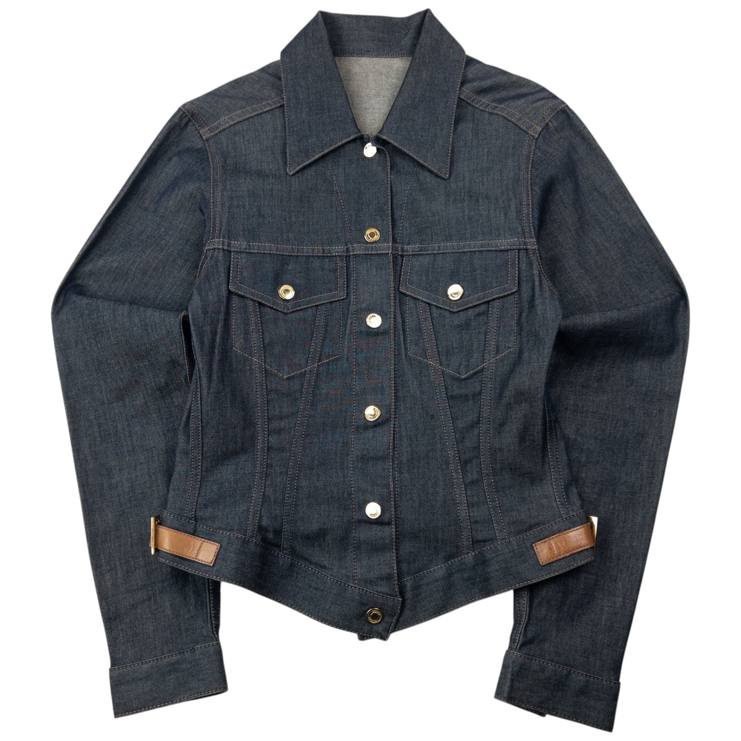 Vintage SS2000 Gucci Denim Jacket Womens Size S | Small, Multicoloured