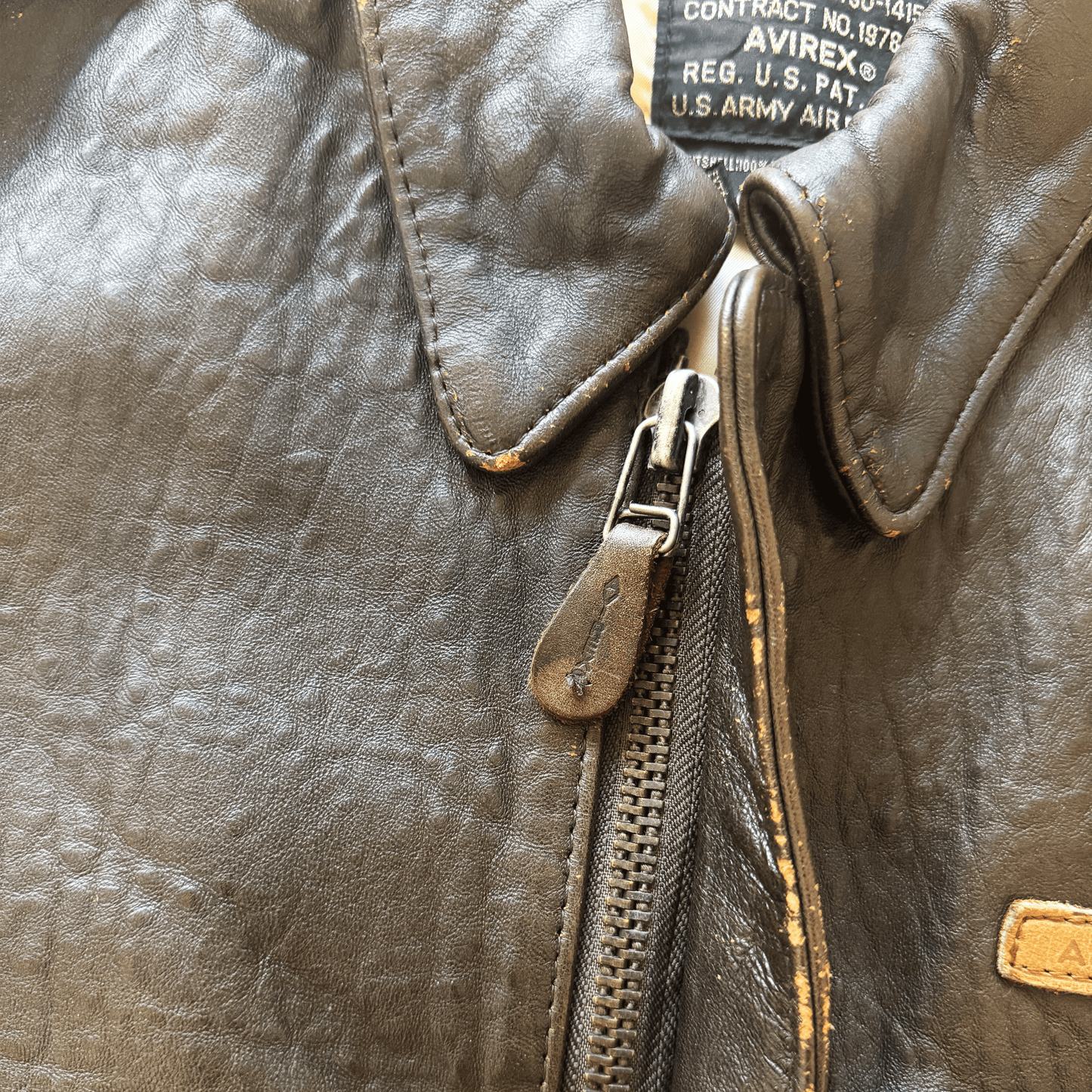 Avirex 'The K.O Kid' A2 Leather Flight Jacket - S / M | S / M, Red