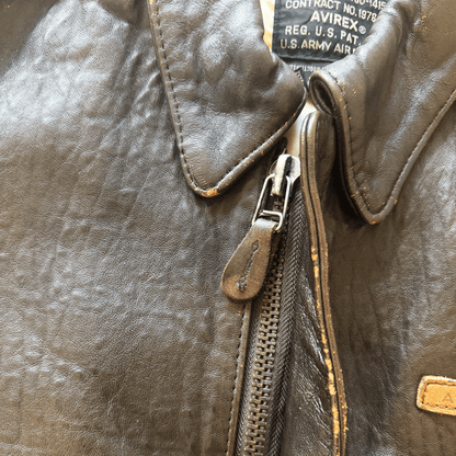 Avirex 'The K.O Kid' A2 Leather Flight Jacket - S / M | S / M, Red