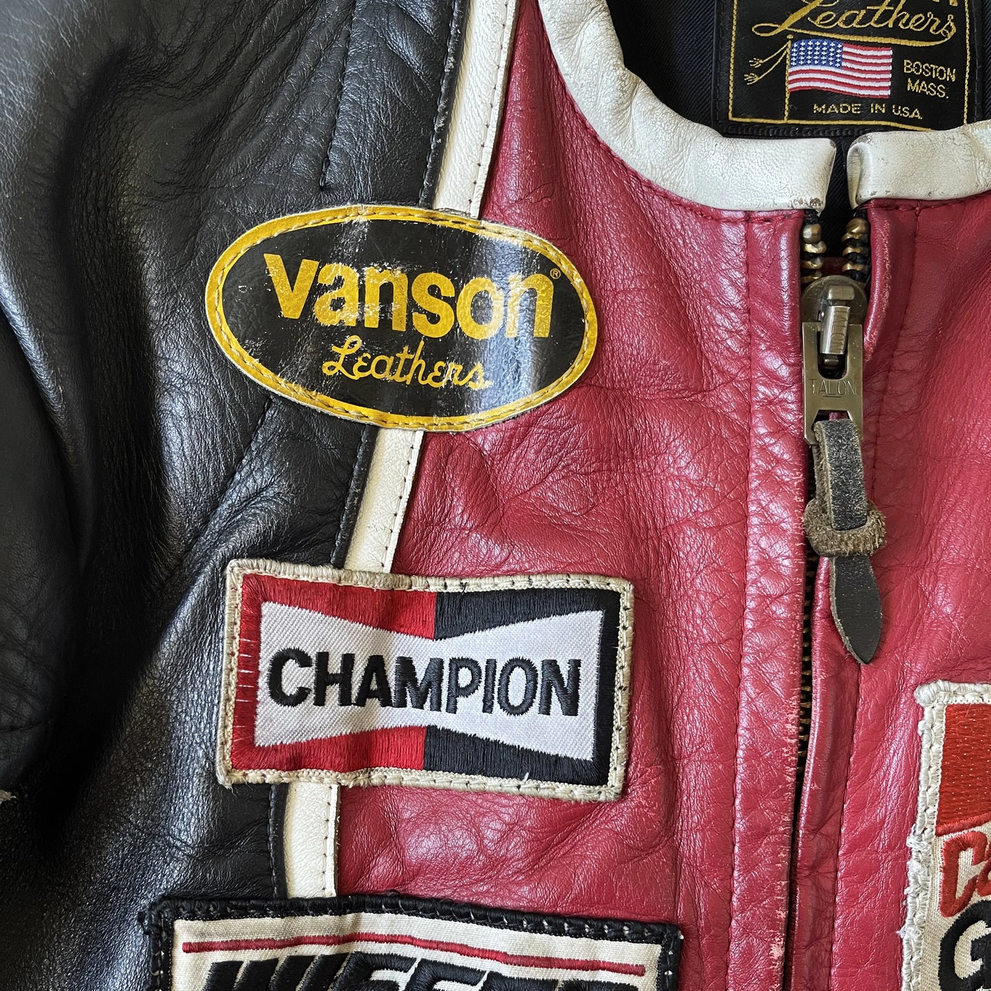 Vanson Leathers One Star Motorcycle Racer Jacket - S