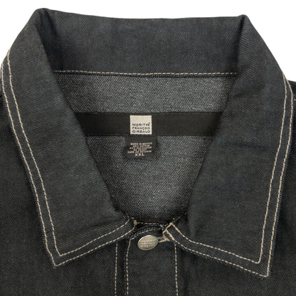 Vintage 2000s Marithe + Francois Girbaud Button Up Denim Jacket Size XXL | XXL, Black