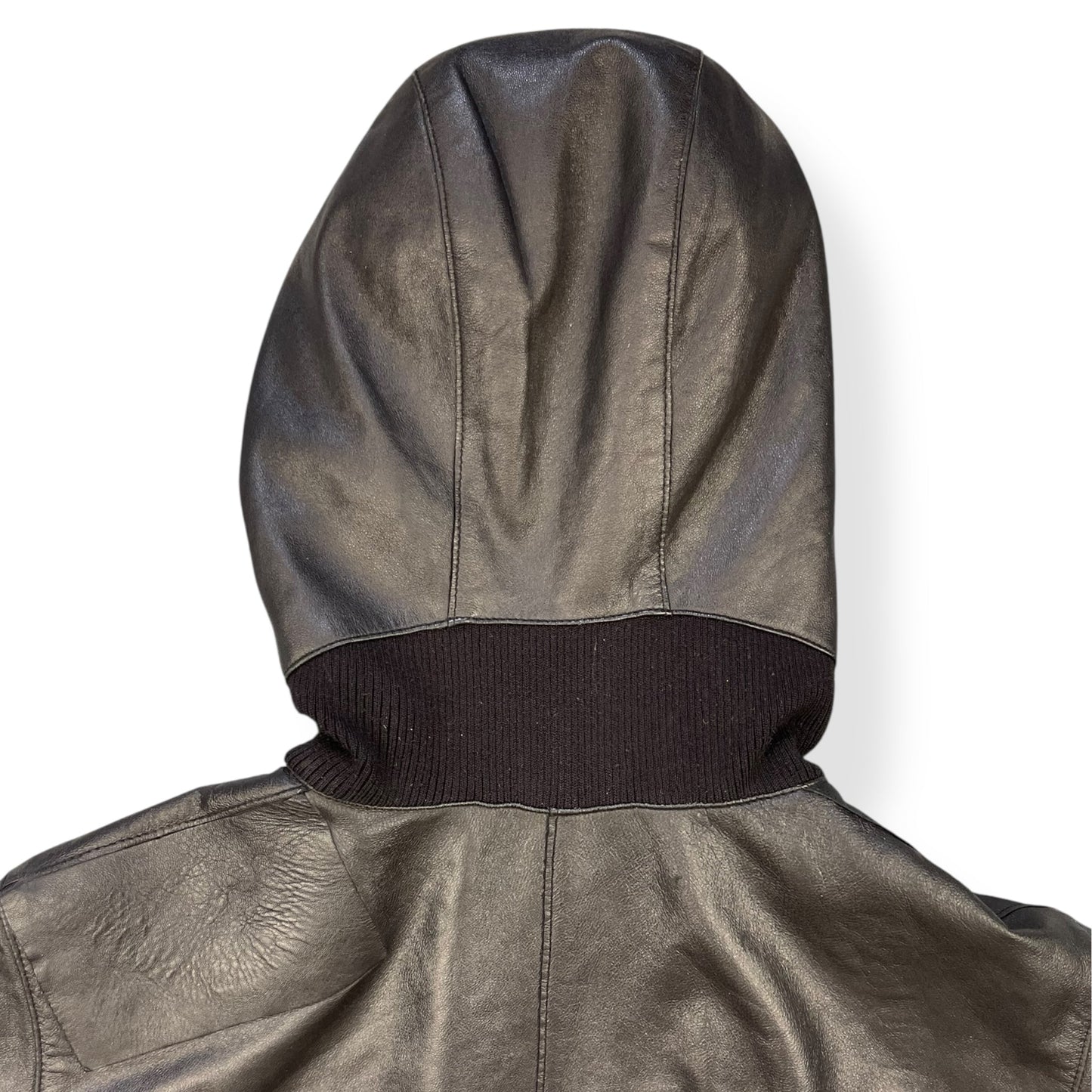 2000's Puma Limited Edition Hooded Lambskin Jacket (L) | Default Title, Black