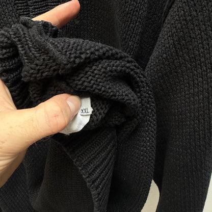 90’s Stone Island Knit Jumper (XL) | Extra Large, Black