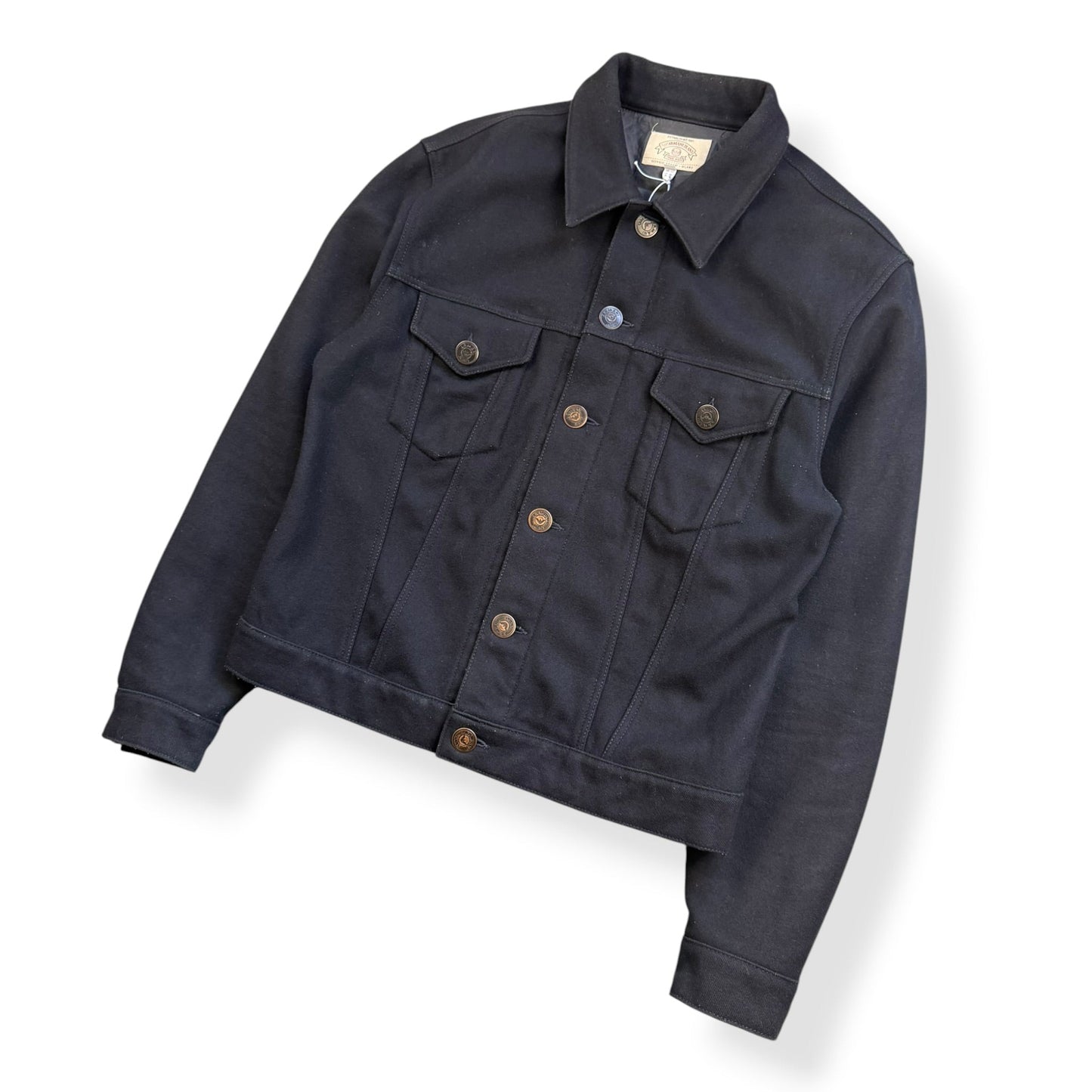 1990's Armani Jeans Trucker Jacket (M) | Medium, Navy