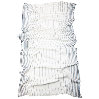 Vintage 2000s Gucci Striped Monogram Scarf | O/S, White