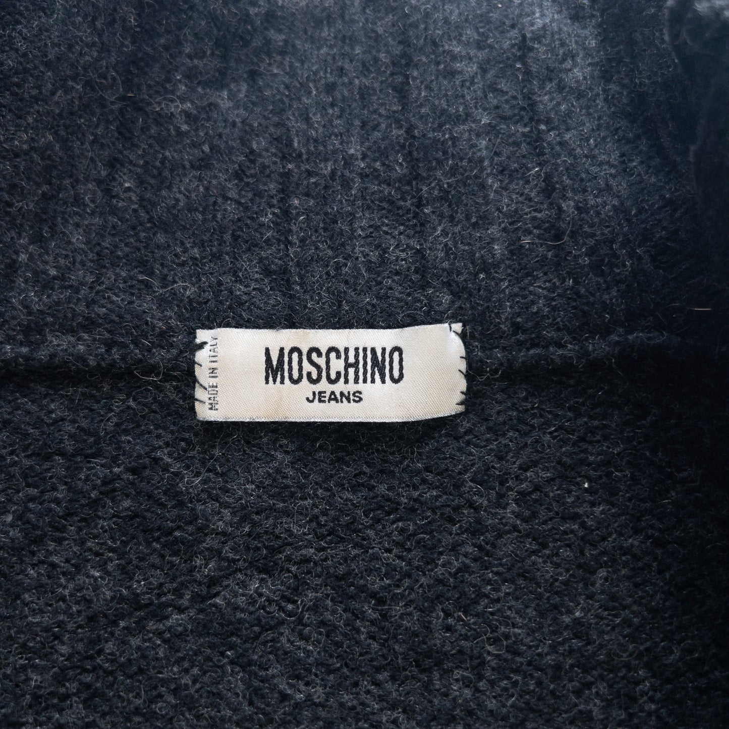 Vintage Moschino Jeans Knit Zip Up Jumper Size L