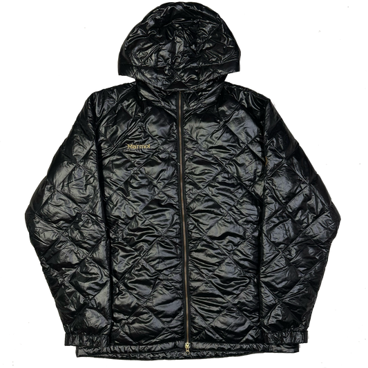 Marmot Diamond Stitch Down Puffer Jacket In Black (XL) | XL, Black