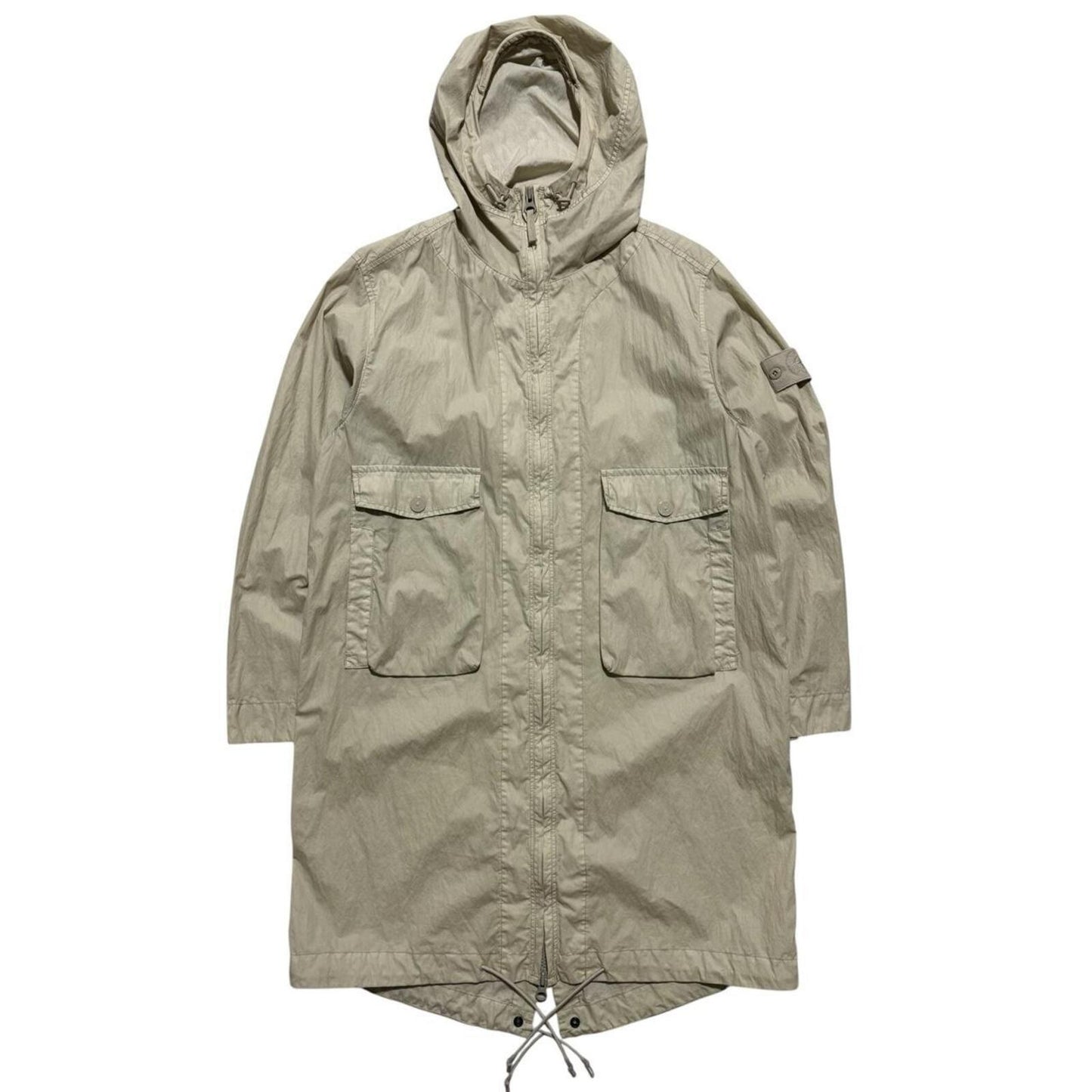 Stone Island Ghost Trench Jacket | Large, Beige