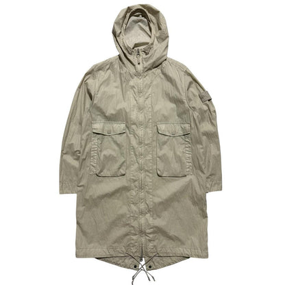 Stone Island Ghost Trench Smock Jacket | Large, Beige