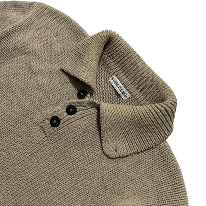 Stone Island 1999 Pullover Knit | Large, Beige