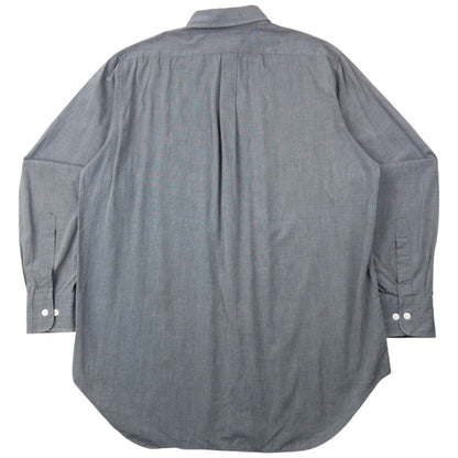 Vintage 90s Yohji Yamamoto D'Urban A.A.R Long Sleeve Button Up Shirt Size M | Medium, Grey