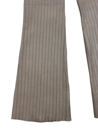 Gucci F/W 1999 leather pinstripe trousers Tom Ford era