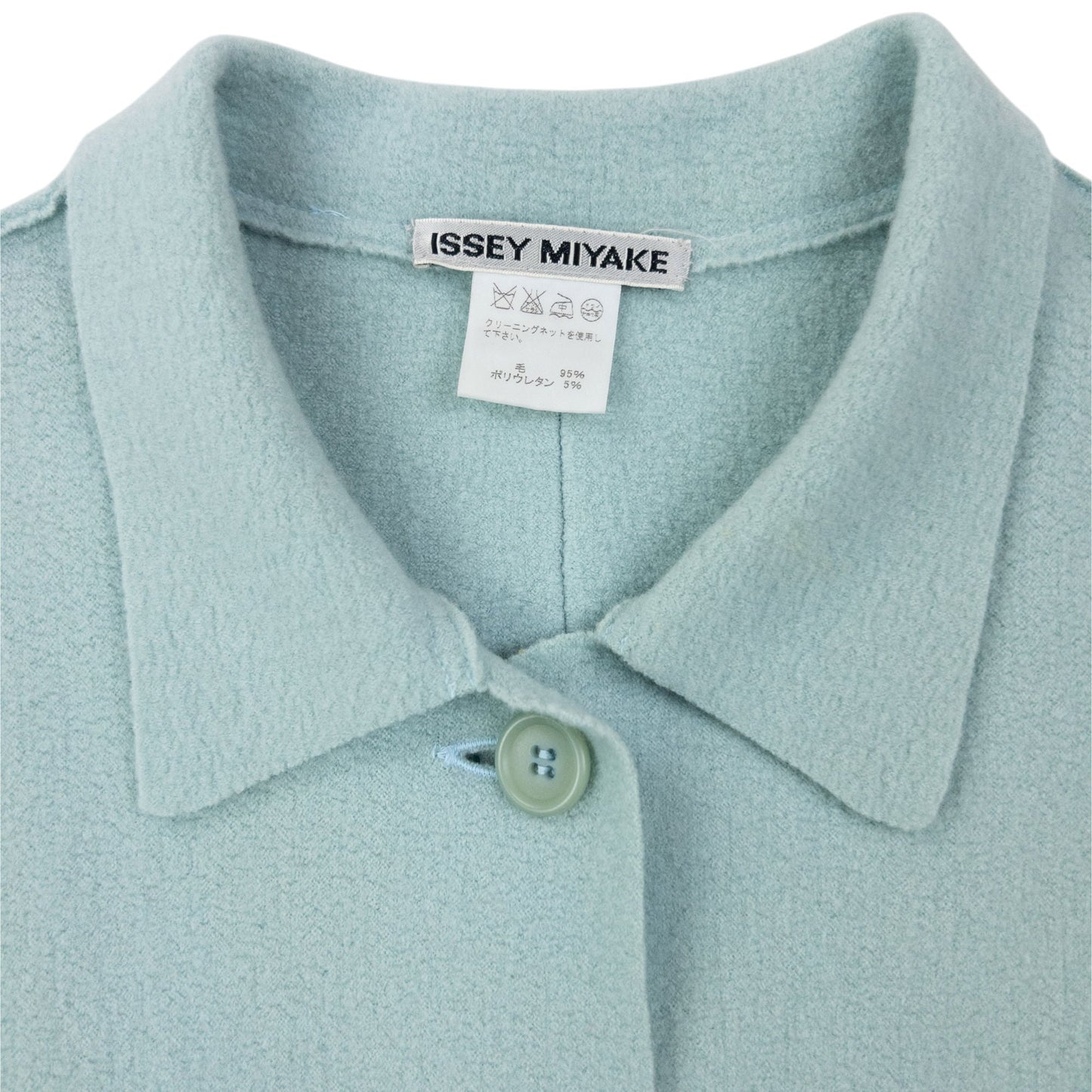 Vintage 90s Issey Miyake Button Up Jacket Womens Size M | Medium, Blue