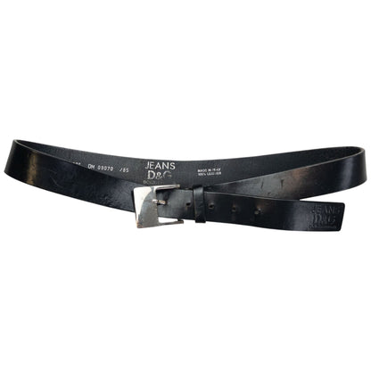 Vintage 2000s Dolce & Gabbana Leather Belt Size L | O/S, Black