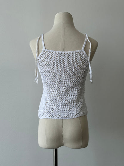 Vintage 2000s Crotchet Vest Top - S