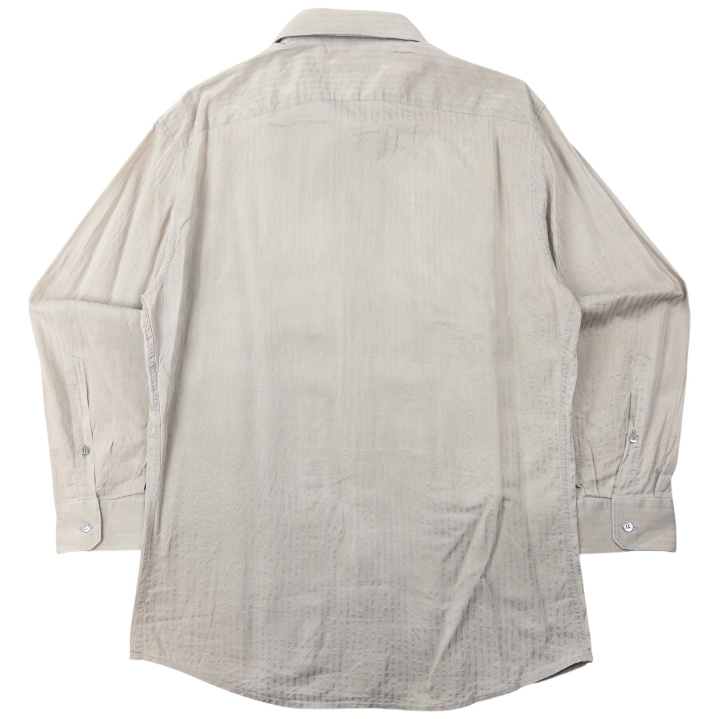 Vintage Gucci Striped Silk Long Sleeve Button Up Shirt Size M