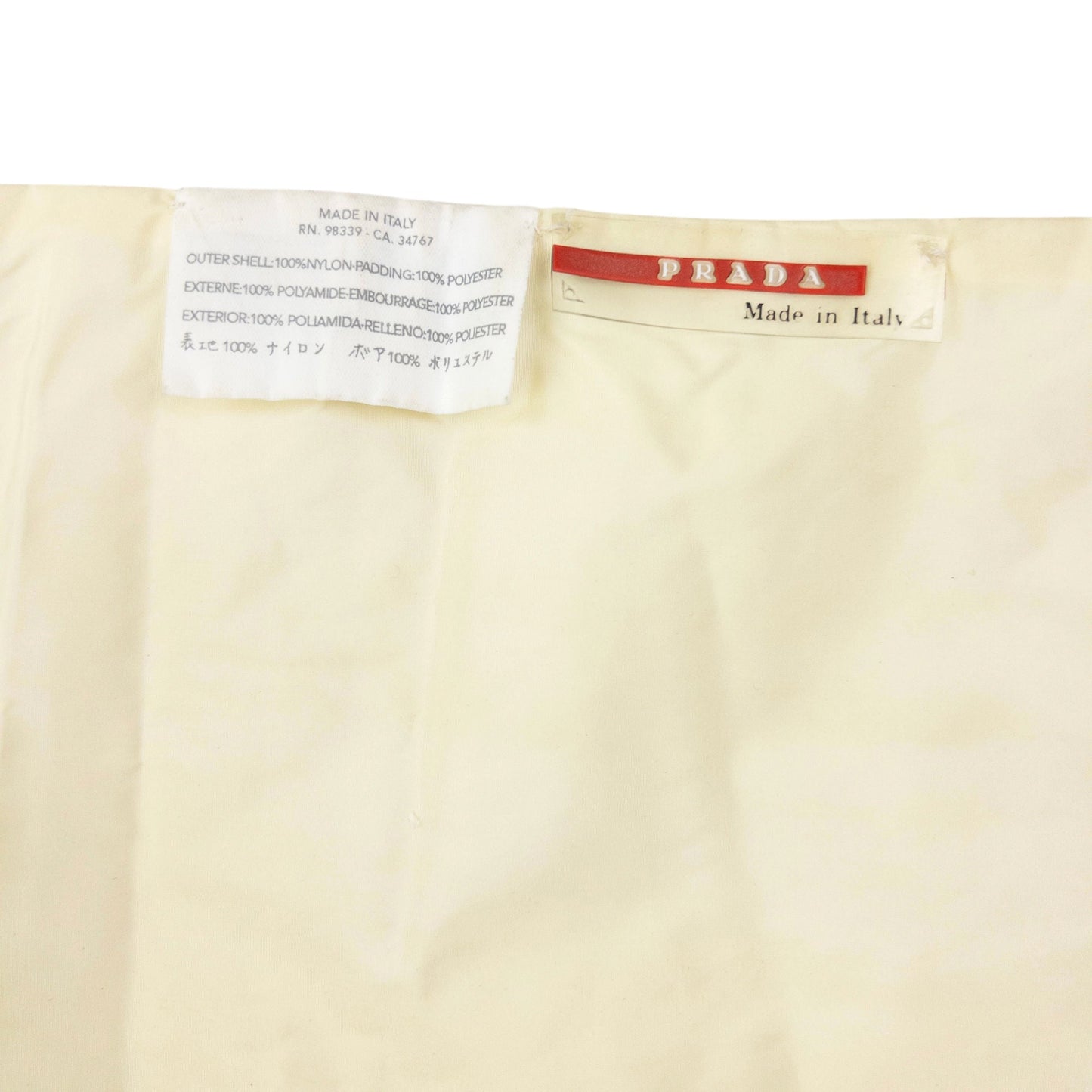 Vintage 2000s Prada Sport Nylon Scarf | O/S, Cream