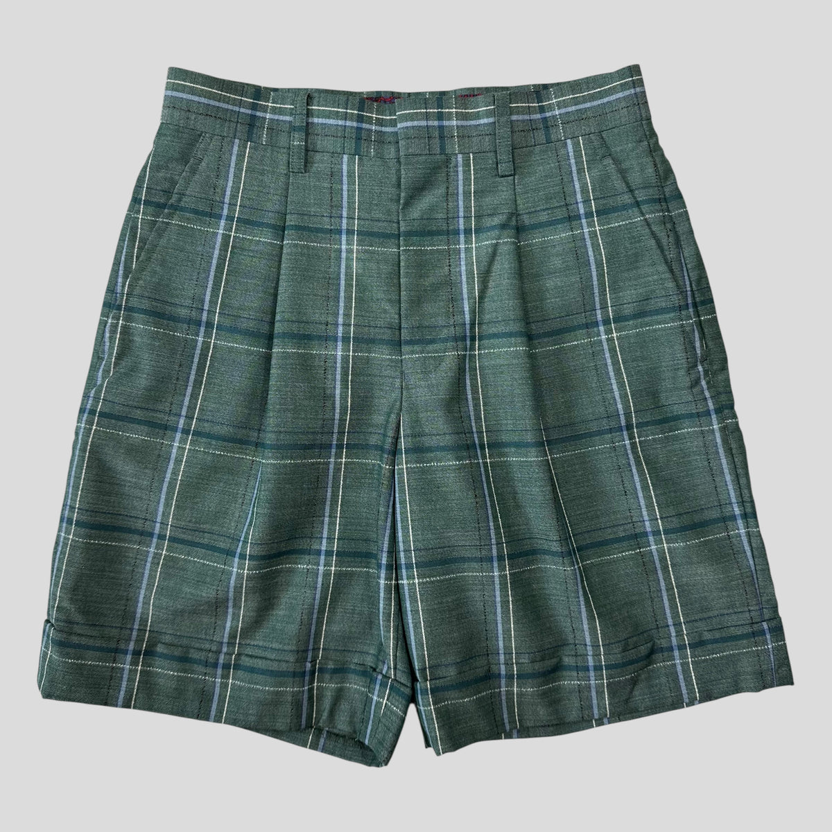 Junya Watanabe by CDG 2012 Checkered Mohair Wool Shorts - S | Small, Multicoloured