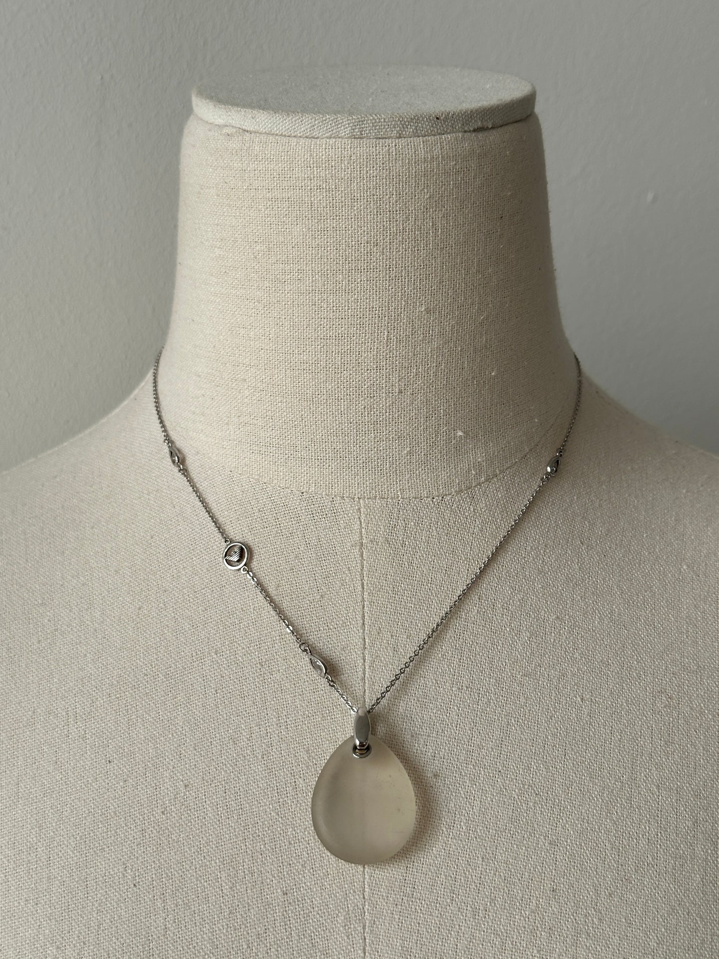 Emporio Armani 2000s Sterling Silver Pendant Necklace Jewellery