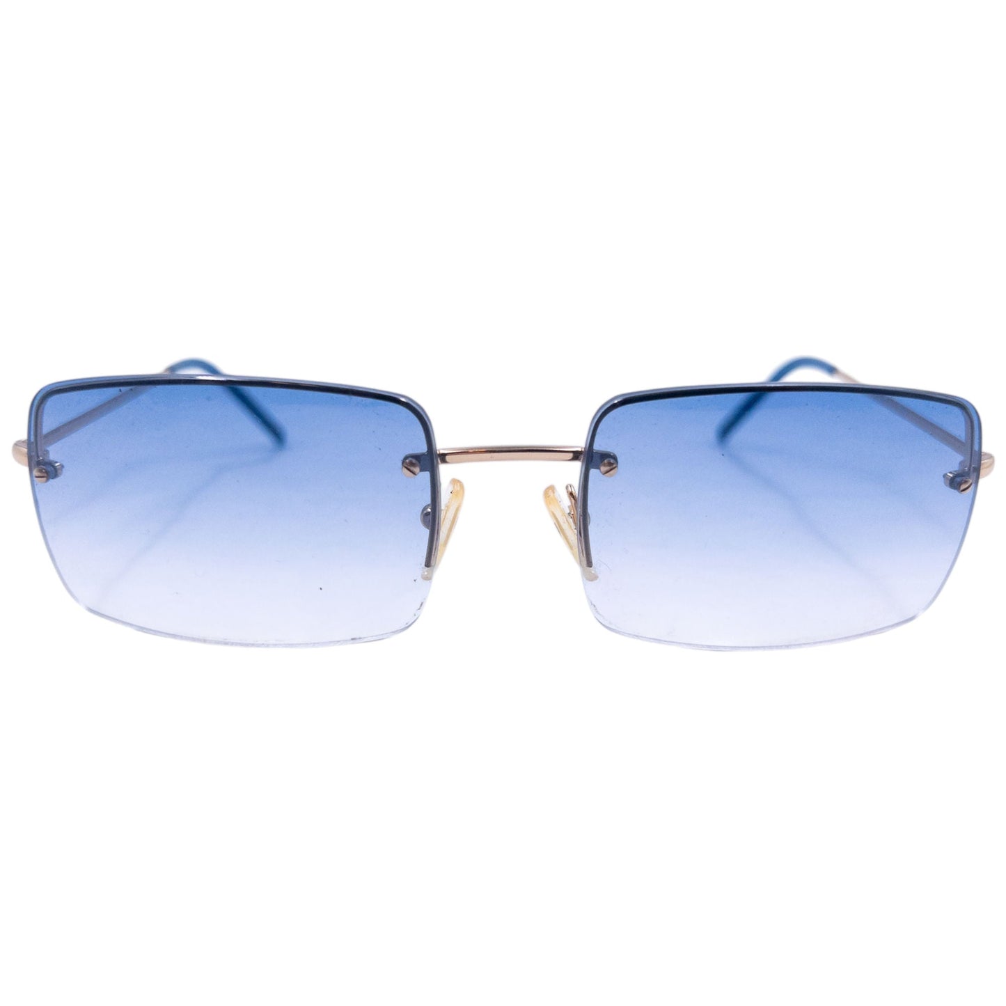 Vintage 2000s Gucci Rimless Sunglasses | O/S, Blue