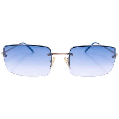 Vintage 2000s Gucci Rimless Sunglasses | O/S, Blue