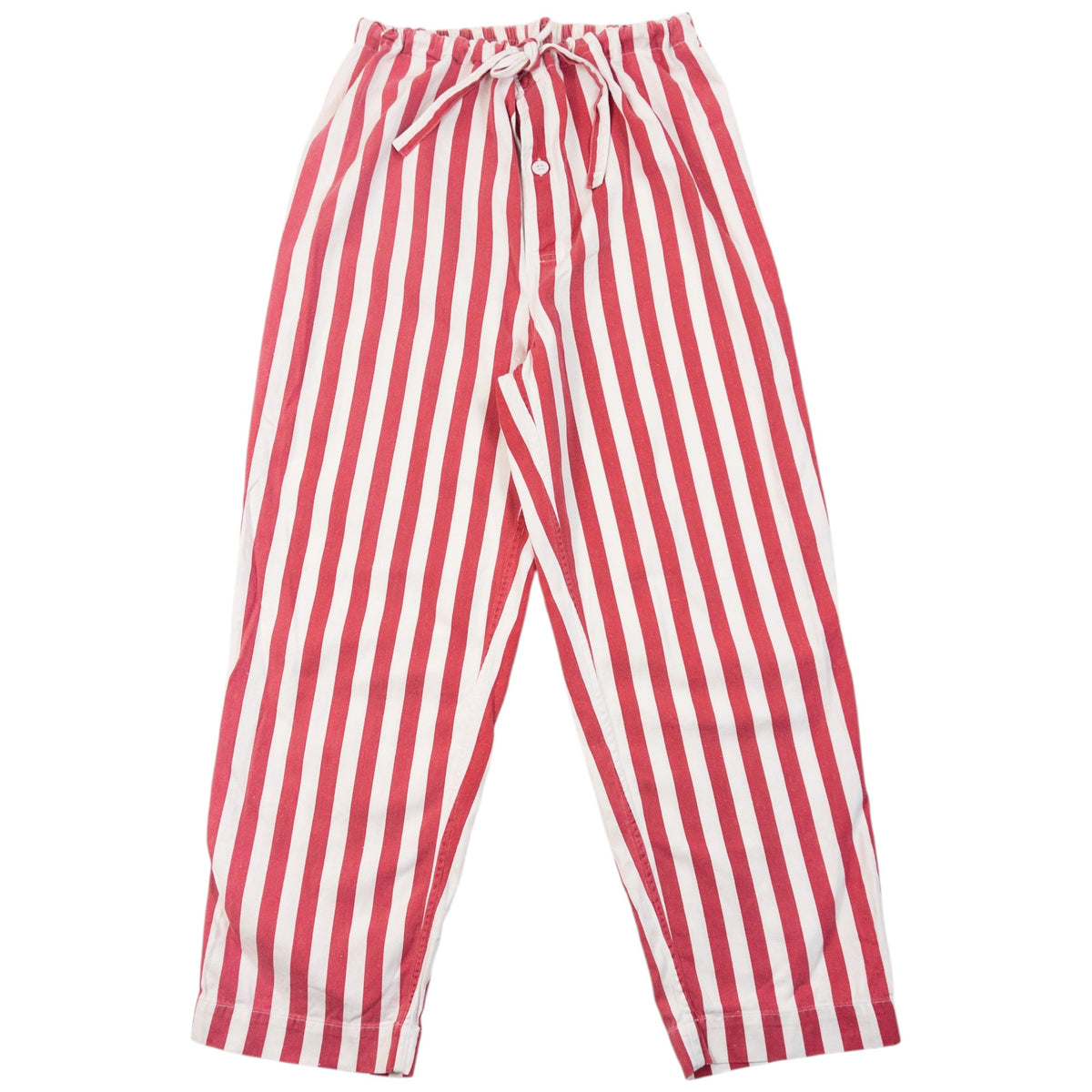 Vintage 90s Yohji Yamamoto Striped Trousers Size S | Small, Red