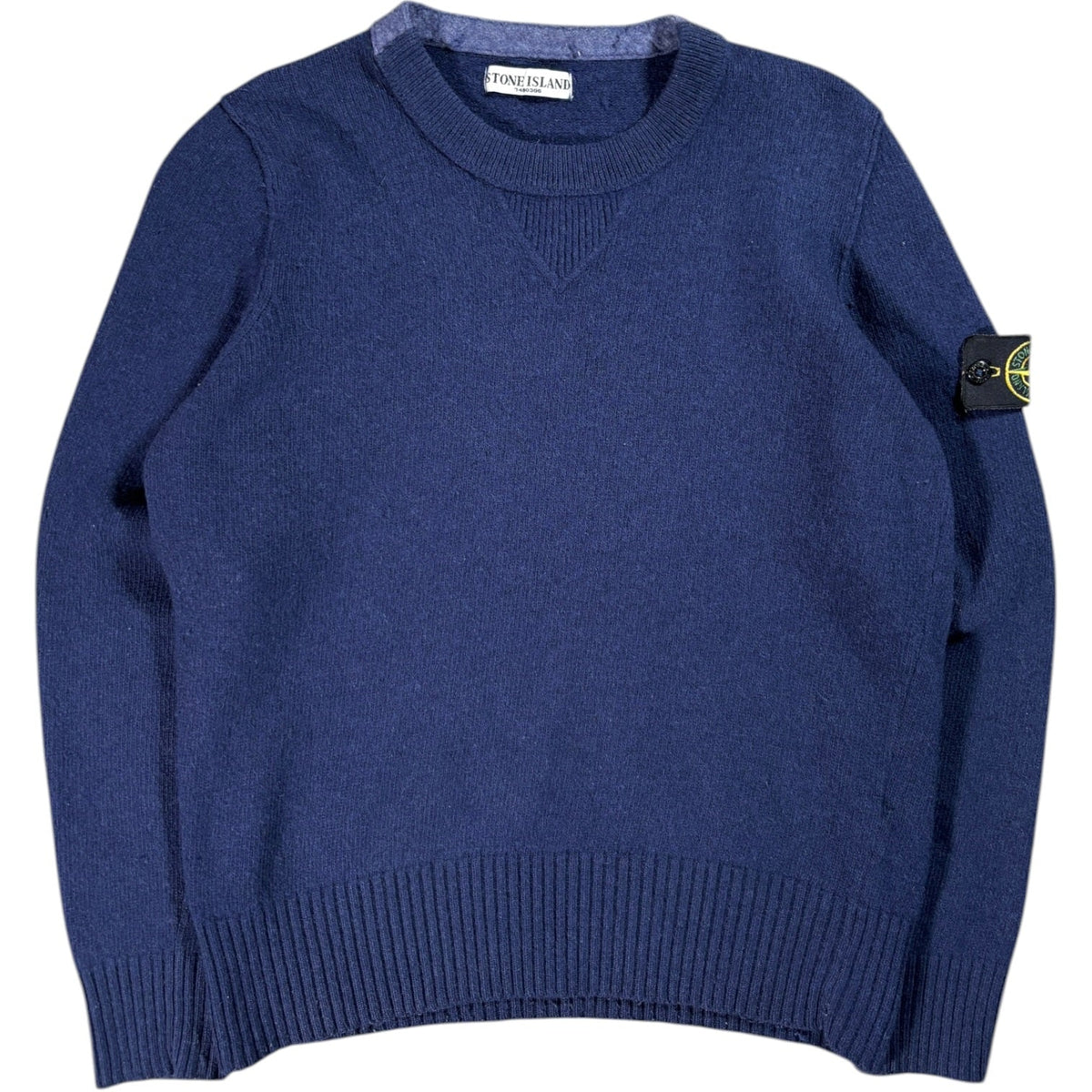 Stone Island 2009 Navy Wool Knit Jumper M | Medium, Navy
