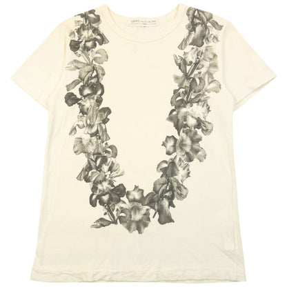 Vintage Comme Des Garçons Hawaiian Lei Graphic T Shirt Size S | Small, Grey