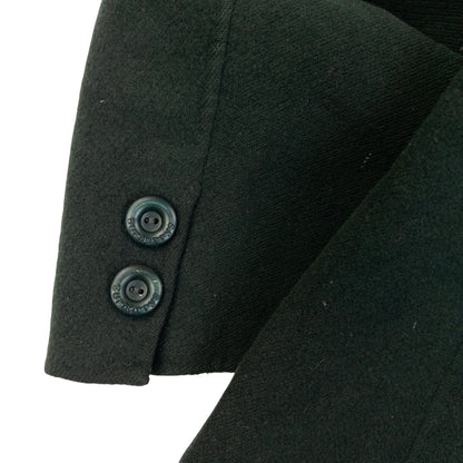Vintage 90s Burberry Longline Wool Jacket Womens Size L | Large, Green