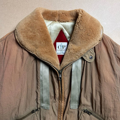 A/W 1983 C.P. COMPANY Japanese Nylon Shearling Collar Field Jacket