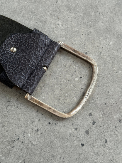 Italian Vintage 1990s Chunky Leather Belt - W33-37