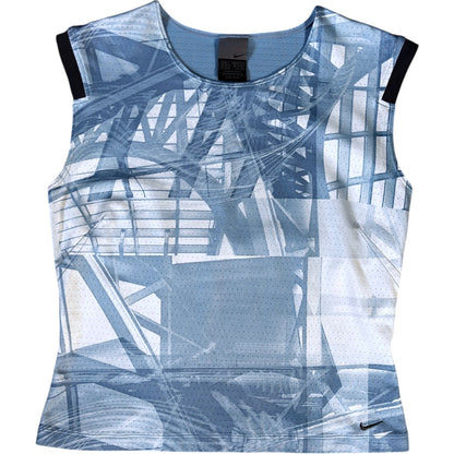 Nike 00’s Women’s Perforated Print Vest Size 10/12 | 10/12, Multicoloured